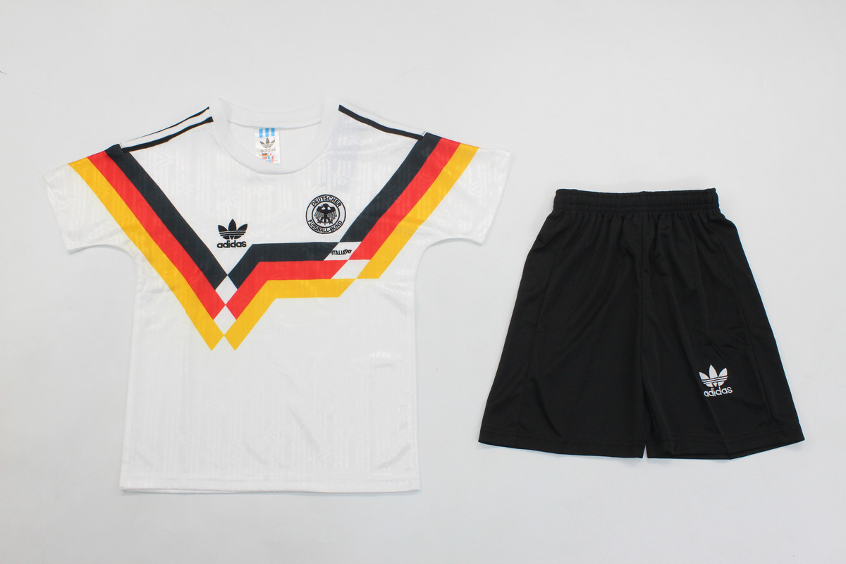 Kids-Germany 1990 Home Soccer Jersey